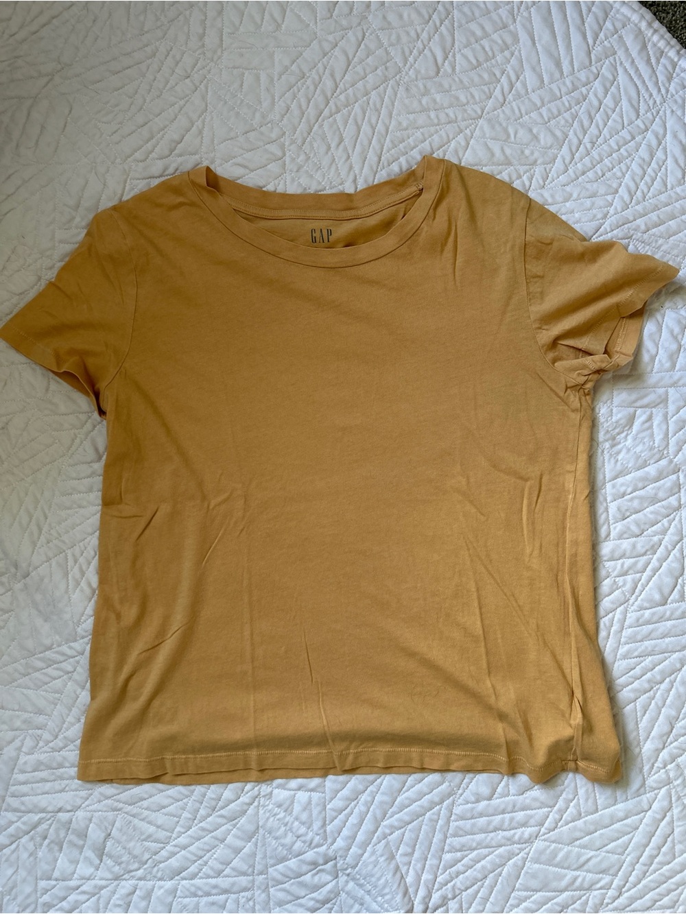 GAP Short Sleeve Crew Tee in Tangerine Orange